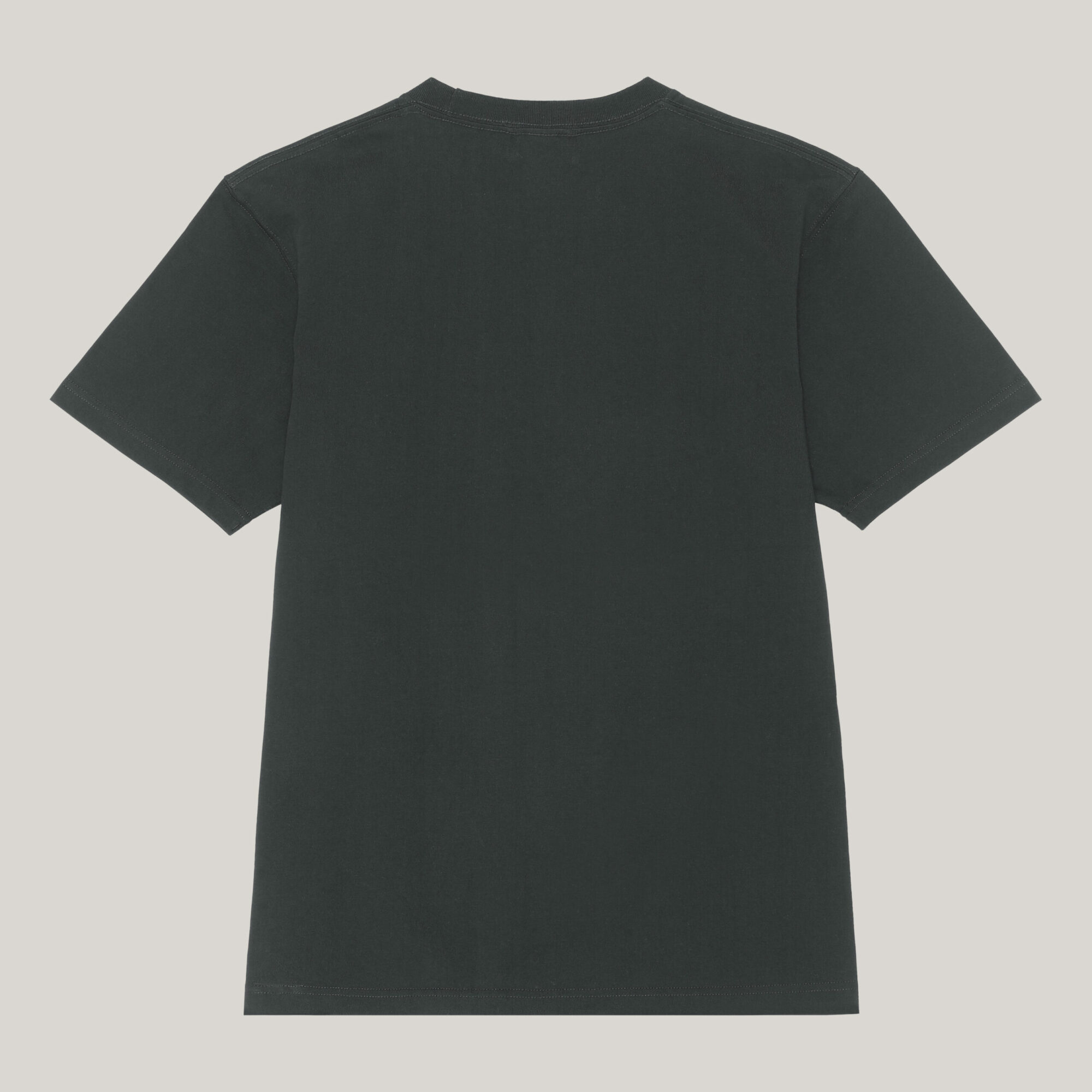 Black tee shirt front sale