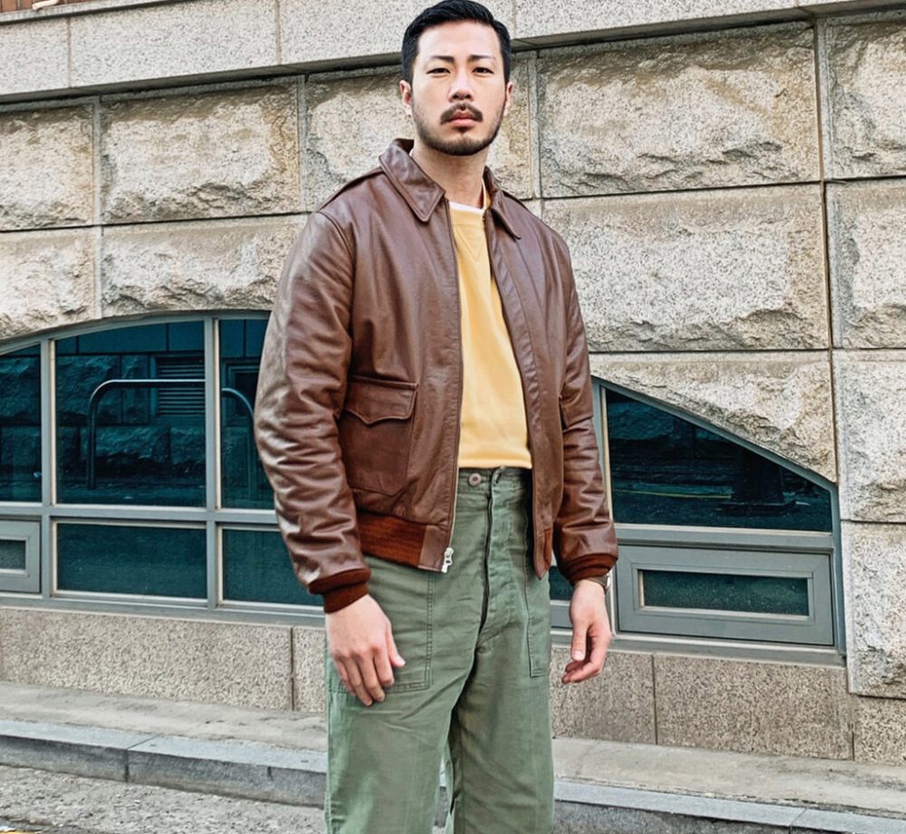 Bronco A-2 Flight Jacket - Russet Horsehide