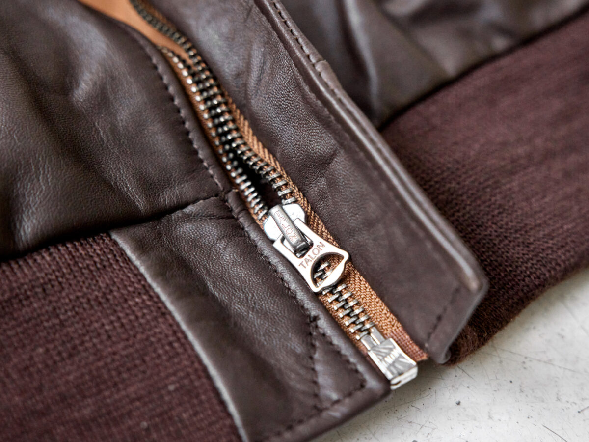 Bronco A-2 Flight Jacket - Seal Brown Horsehide - AVI LEATHER