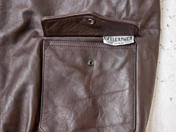 Bronco A-2 Flight Jacket - Seal Brown Horsehide – Image 9