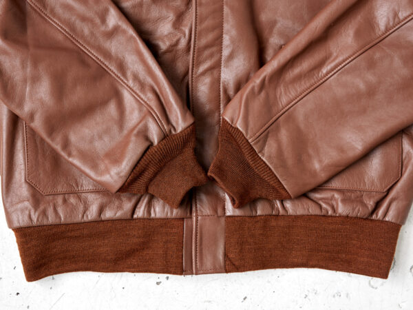 A2 flight jacket in horsehide leather