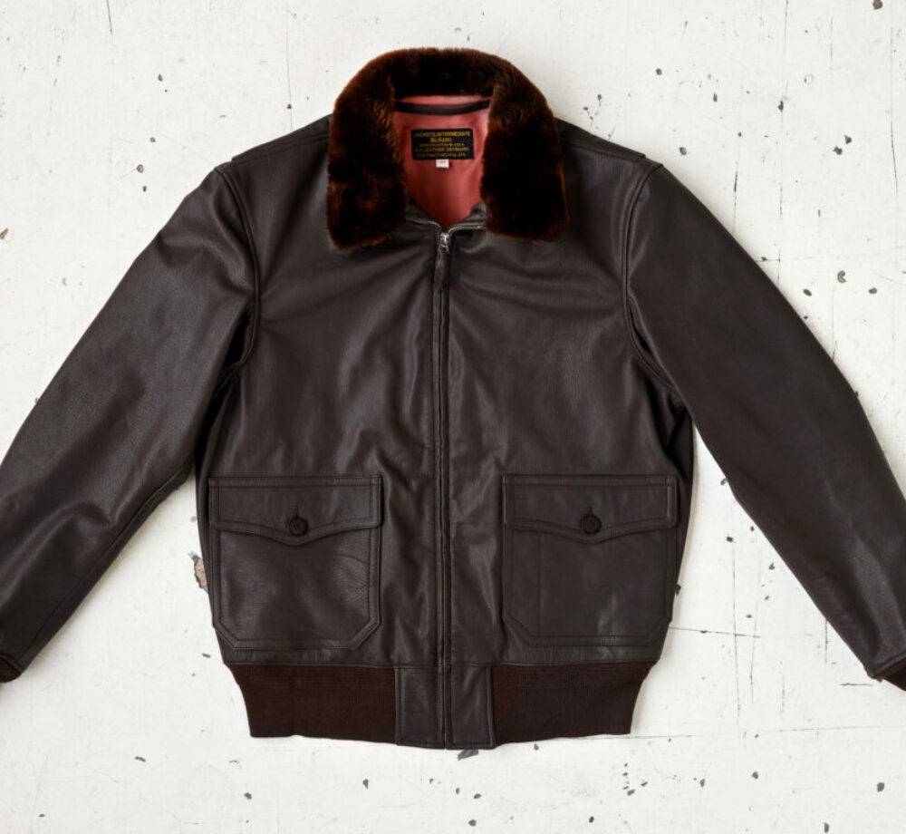 A-1 Flight Jacket - Seal Brown Horsehide - AVI LEATHER