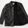 car coat leather jacket in horsehide