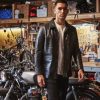 car coat jacket in horsehide leather