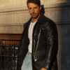 car coat jacket in horsehide leather