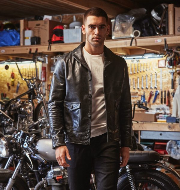 Cossack leather jacket in horsehide