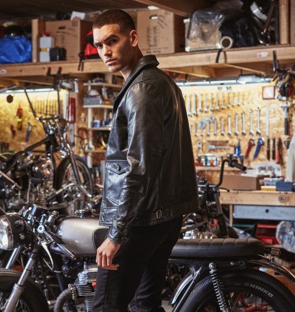 Cossack leather jacket in horsehide