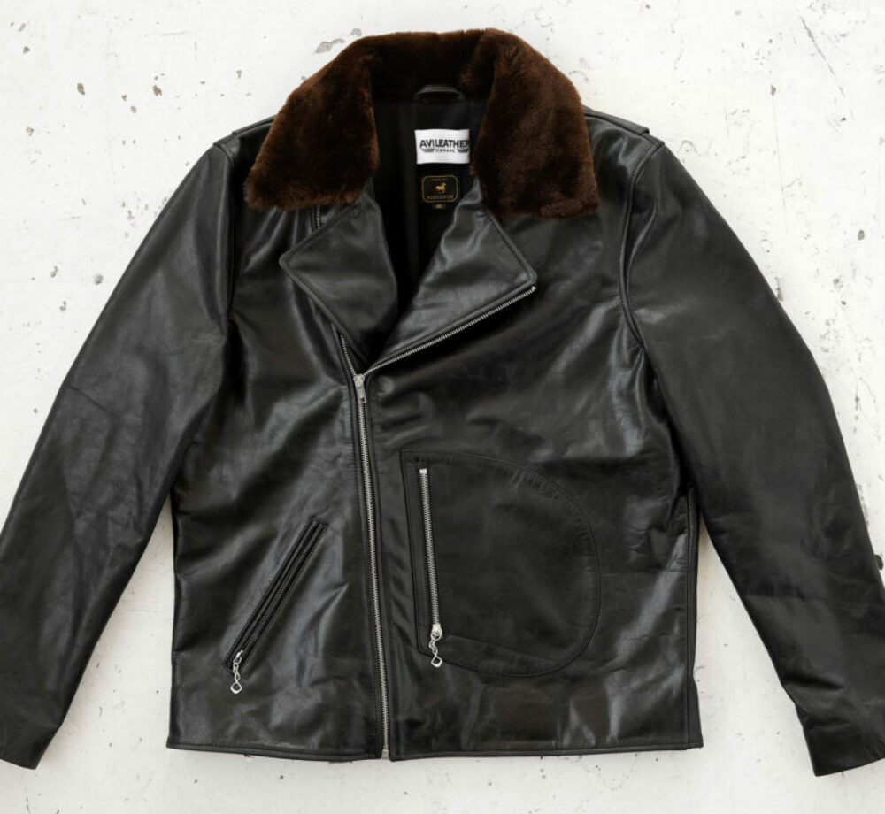 D-Pocket Fur Collar Jacket - Horsehide Leather