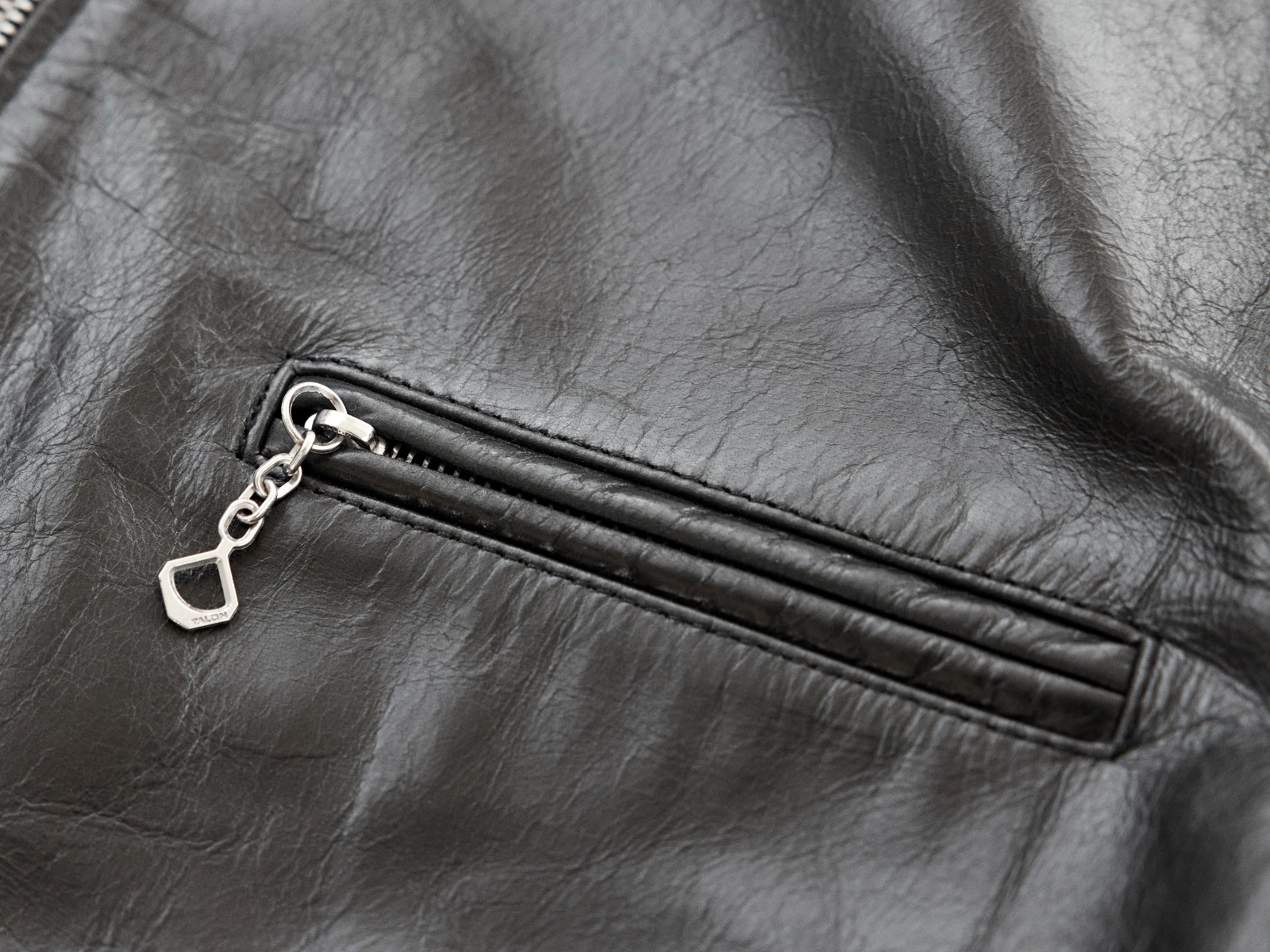 Half Belt Jacket - Horsehide Leather - AVI LEATHER