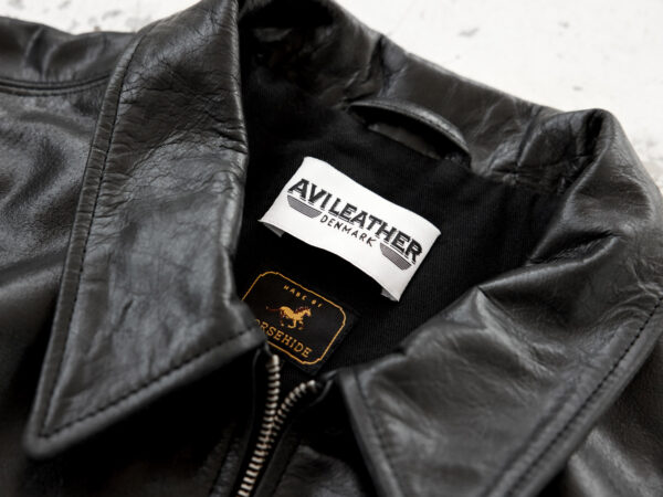 half belt leather jacket