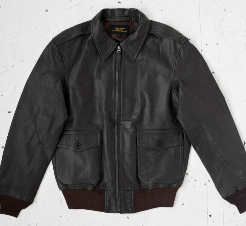 A-1 Flight Jacket - Seal Brown Horsehide - AVI LEATHER