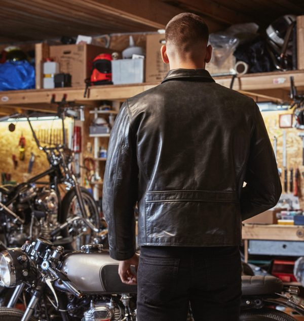 Half Belt Jacket - Horsehide Leather – Image 3