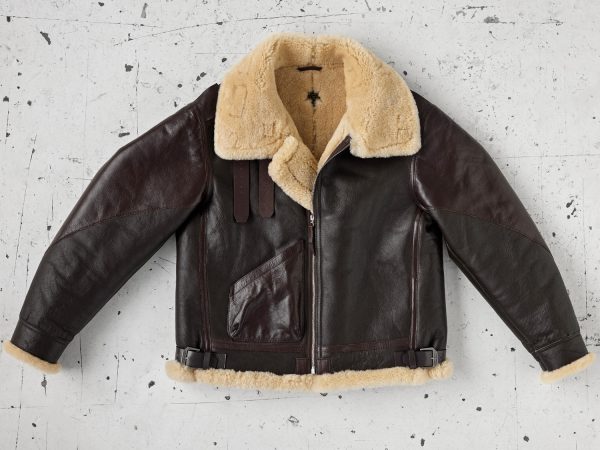 B3 flight jacket in sheepskin leather