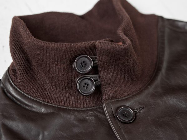 A-1 Flight Jacket - Seal Brown Horsehide – Image 6
