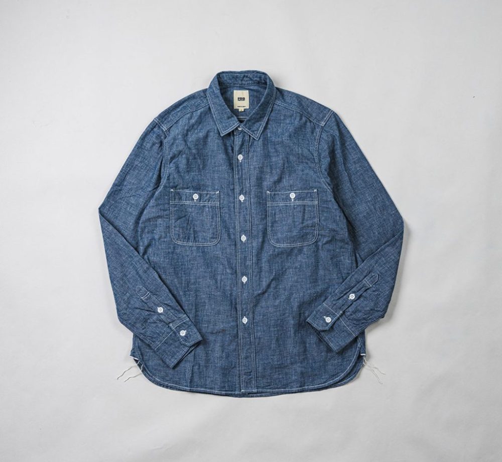 F3378 SELVEDGE CHAMBRAY WORK SHIRT - FOB Factory Japan