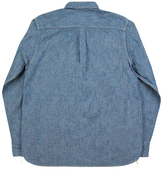 F3378 SELVEDGE CHAMBRAY WORK SHIRT - FOB Factory Japan - AVI LEATHER