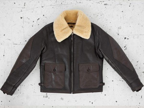 M-445A flight jacket in sheepskin