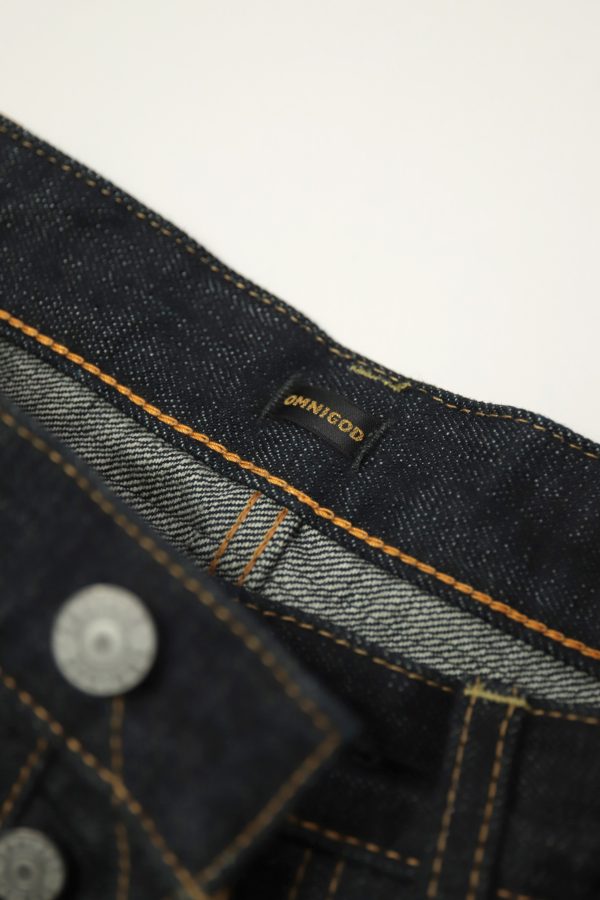 14oz. SELVEDGE DENIM 5P STRAIGHT JEANS - OMNIGOD – Image 13