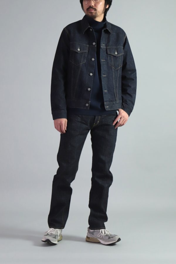 14oz. SELVEDGE DENIM 5P STRAIGHT JEANS - OMNIGOD – Image 3