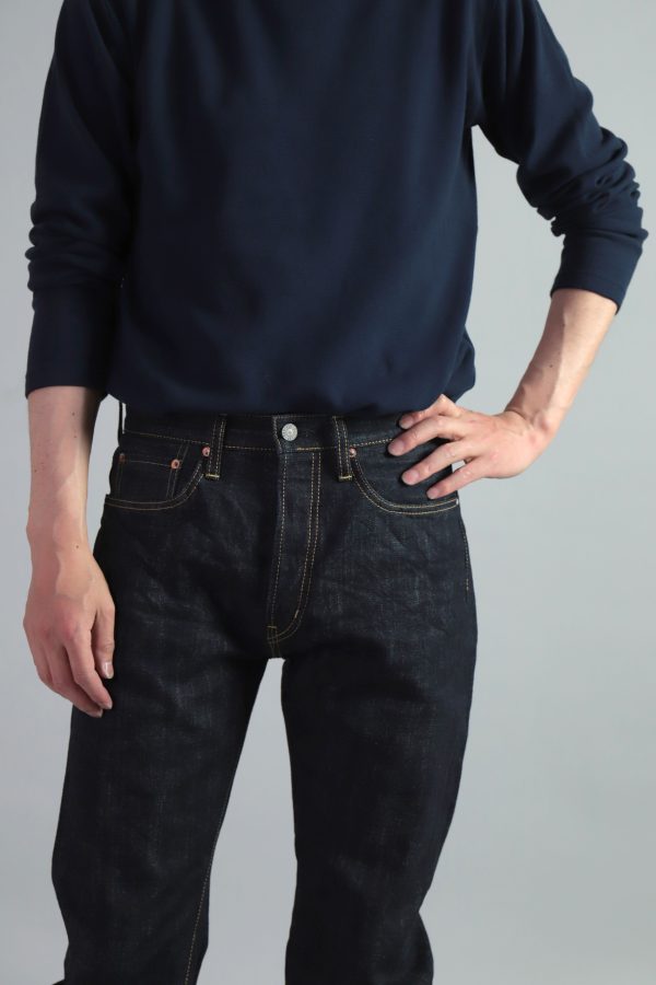 14oz. SELVEDGE DENIM 5P STRAIGHT JEANS - OMNIGOD – Image 9