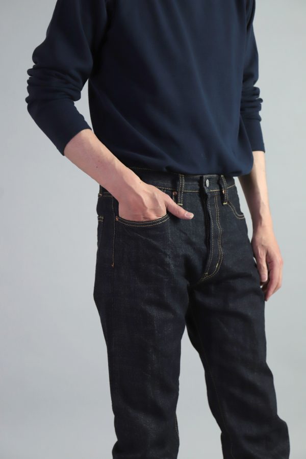 14oz. SELVEDGE DENIM 5P STRAIGHT JEANS - OMNIGOD – Image 2