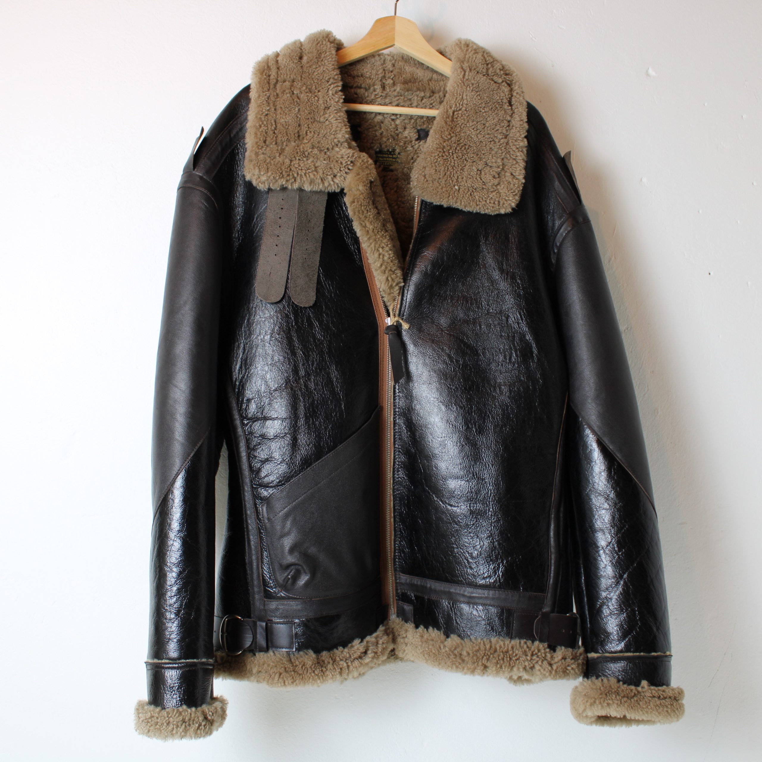 B-3 Flight Jacket - Size 46 - Sheepskin Leather (Sample jacket)