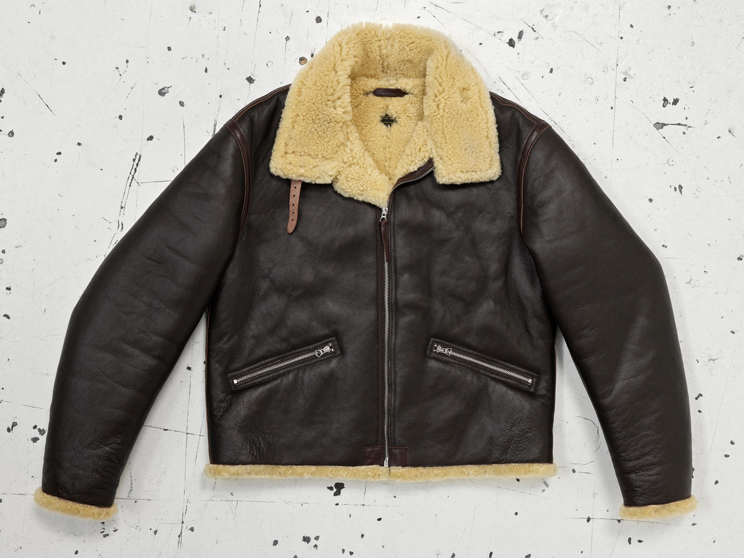 d1 sheepskin jacket